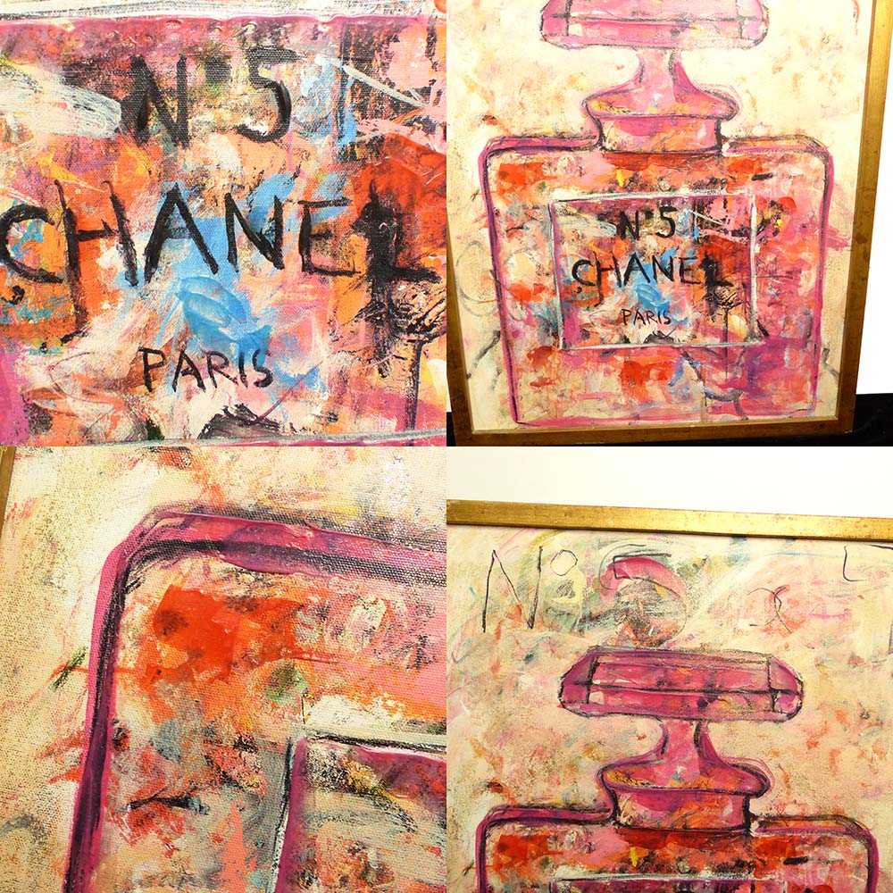Francfranc シャネルN°5 パフューム 額装 油絵