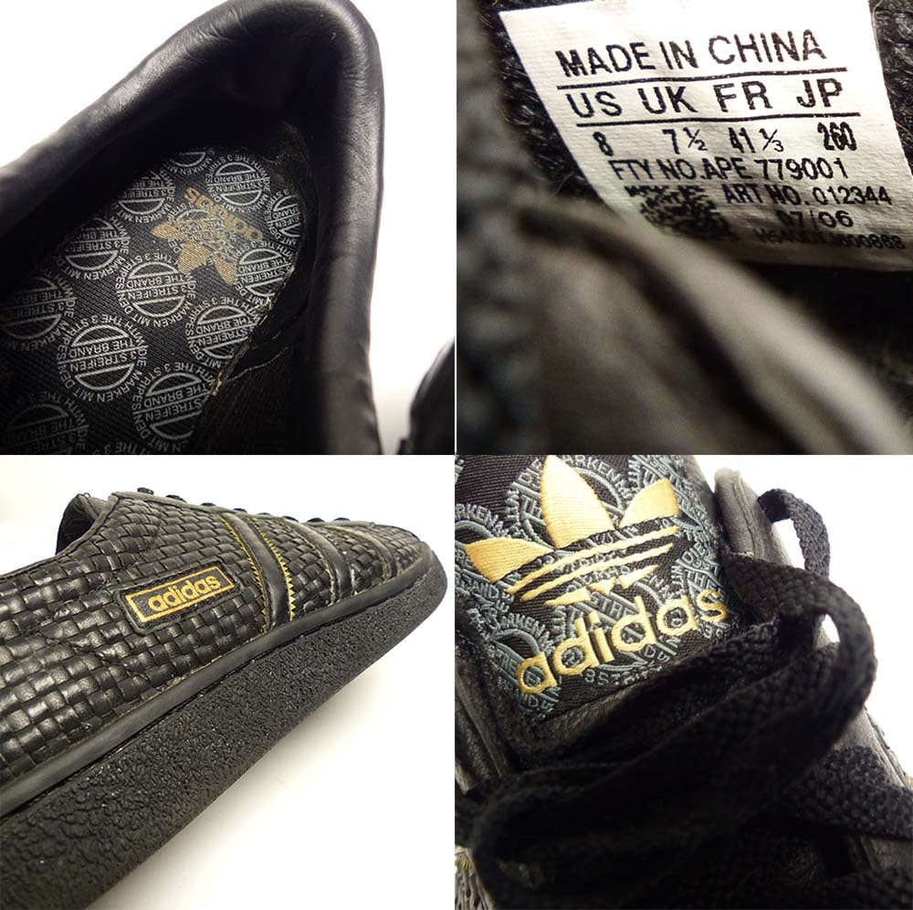 adidas SUPER STAR / ǥ ѡ Ԥ߹ߥ쥶 ˡ US8(26cm)š