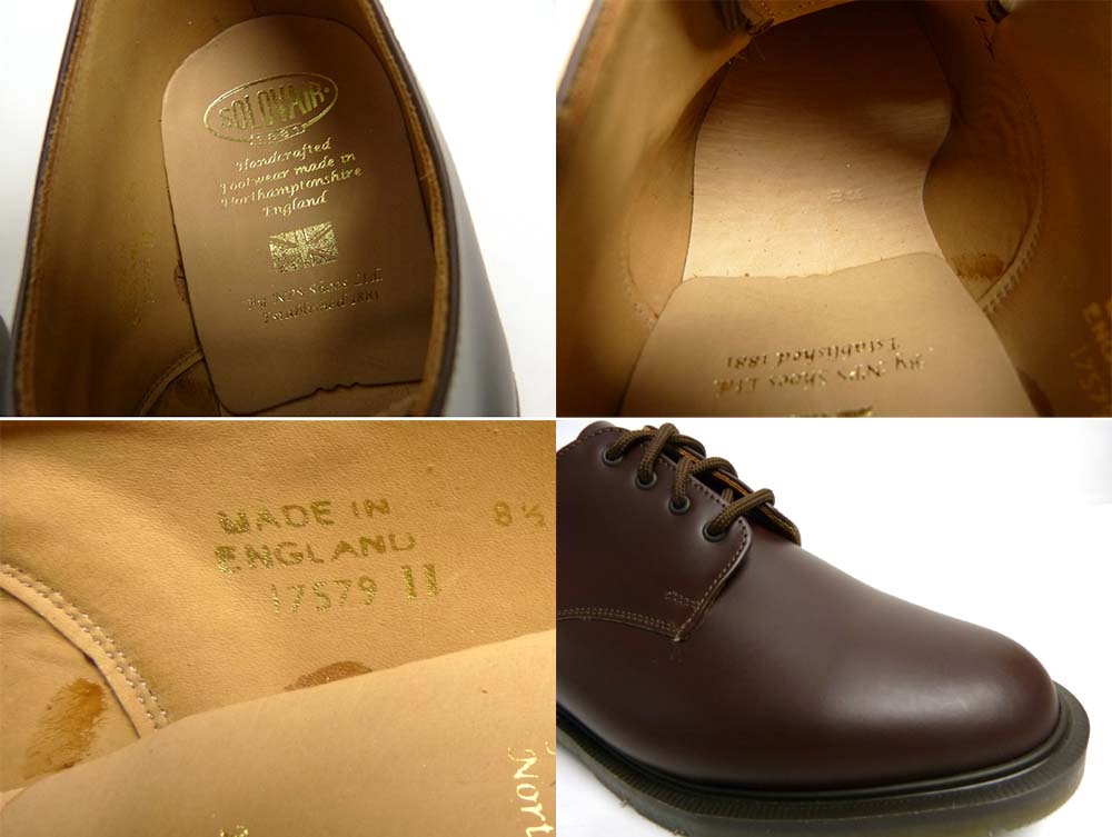 未使用】英国製 Solovair / ソロヴェアー 4Eye Gibson Shoe プレーン 