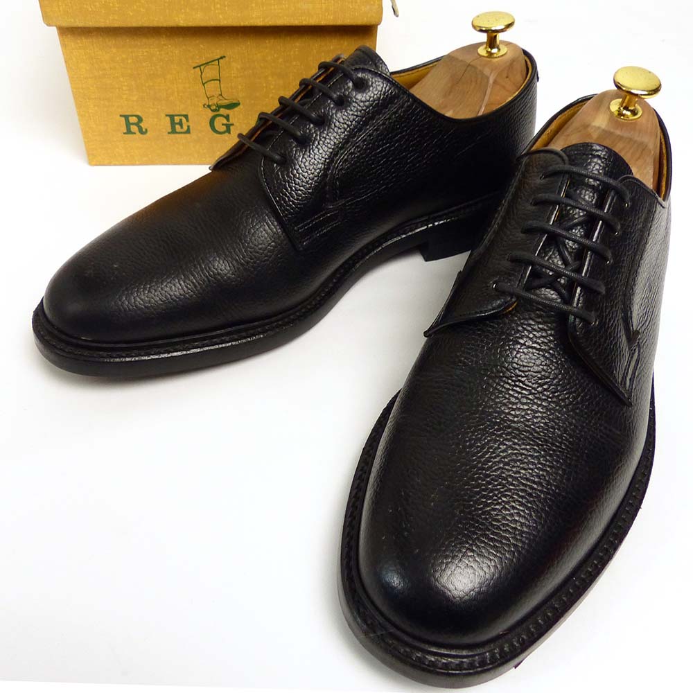 1円～ REGAL リーガル プレーントゥ 25.5cm 革靴 ドレスシューズ ビジネスシューズ 黒 ブラック 外羽式  REGAL リーガル 25.5cm ビジネスシューズ 革靴 ストレートチップ REGAL