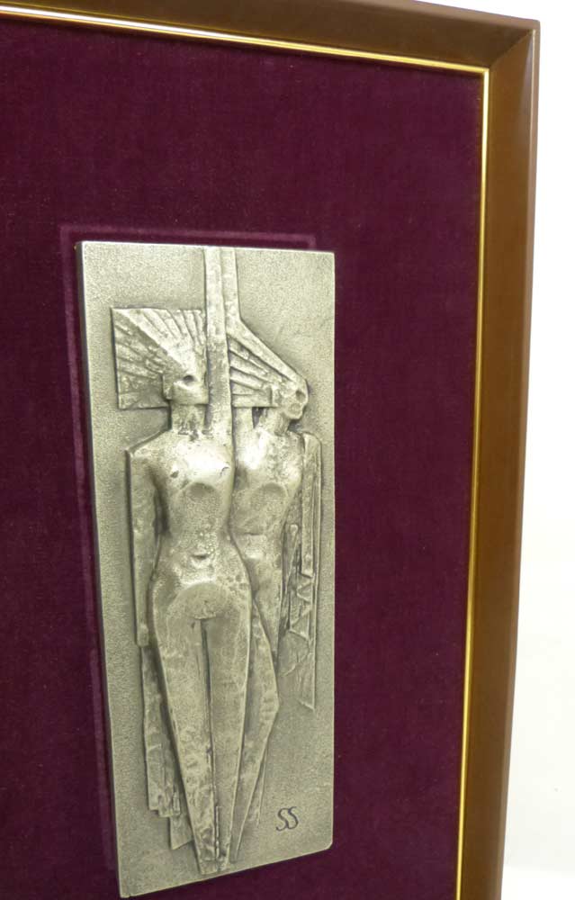 三枝惣太郎のレリーフ「男と女」