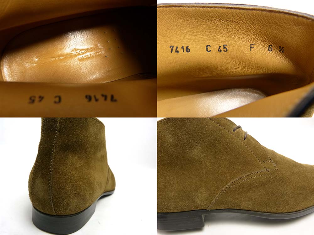 イタリア製 SANTONI / サントーニ 7416 スエード チャッカブーツ
