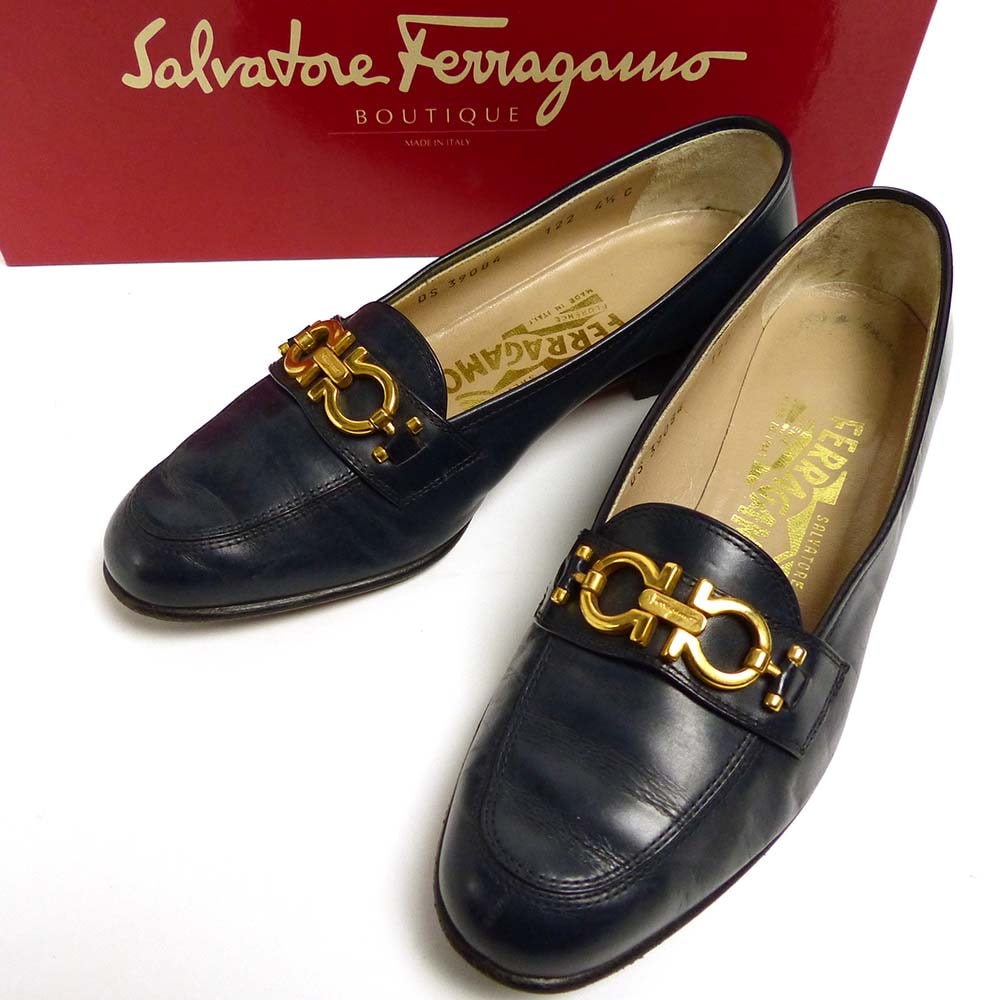 �����ꥢ�� ��������ȡ��� �ե��饬�� / Salvatore Ferragamo ��������� �ӥå� �����ե��� ��4 1/2C(22cm����)����š�
