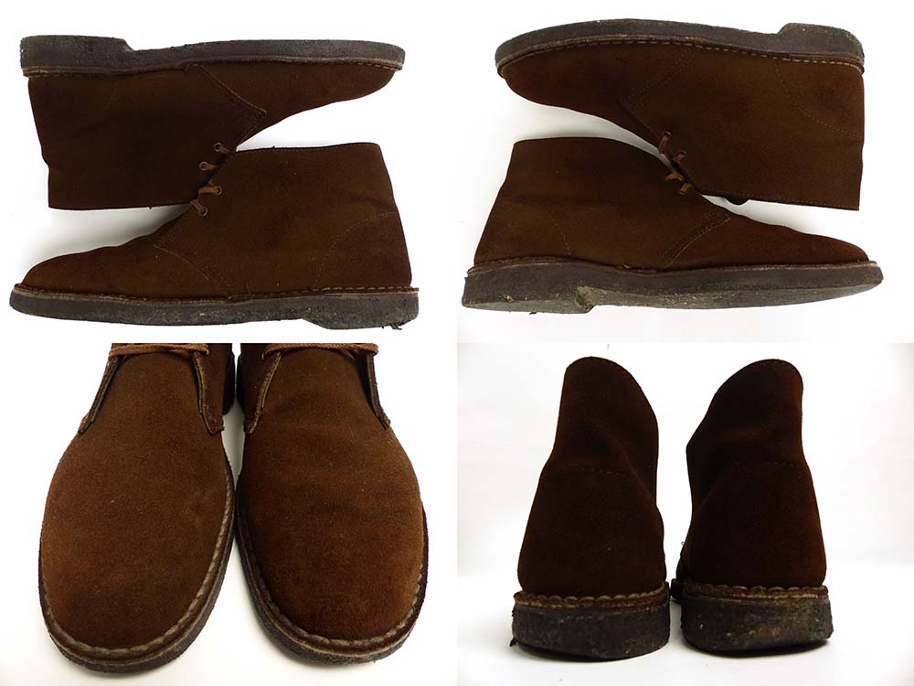 【VINTAGE】イギリス製 CLARKS クラークス チャッカブーツ 26.5 Clarks(クラークス) / チャッカブーツ/26.5cm/BLK/261535277085