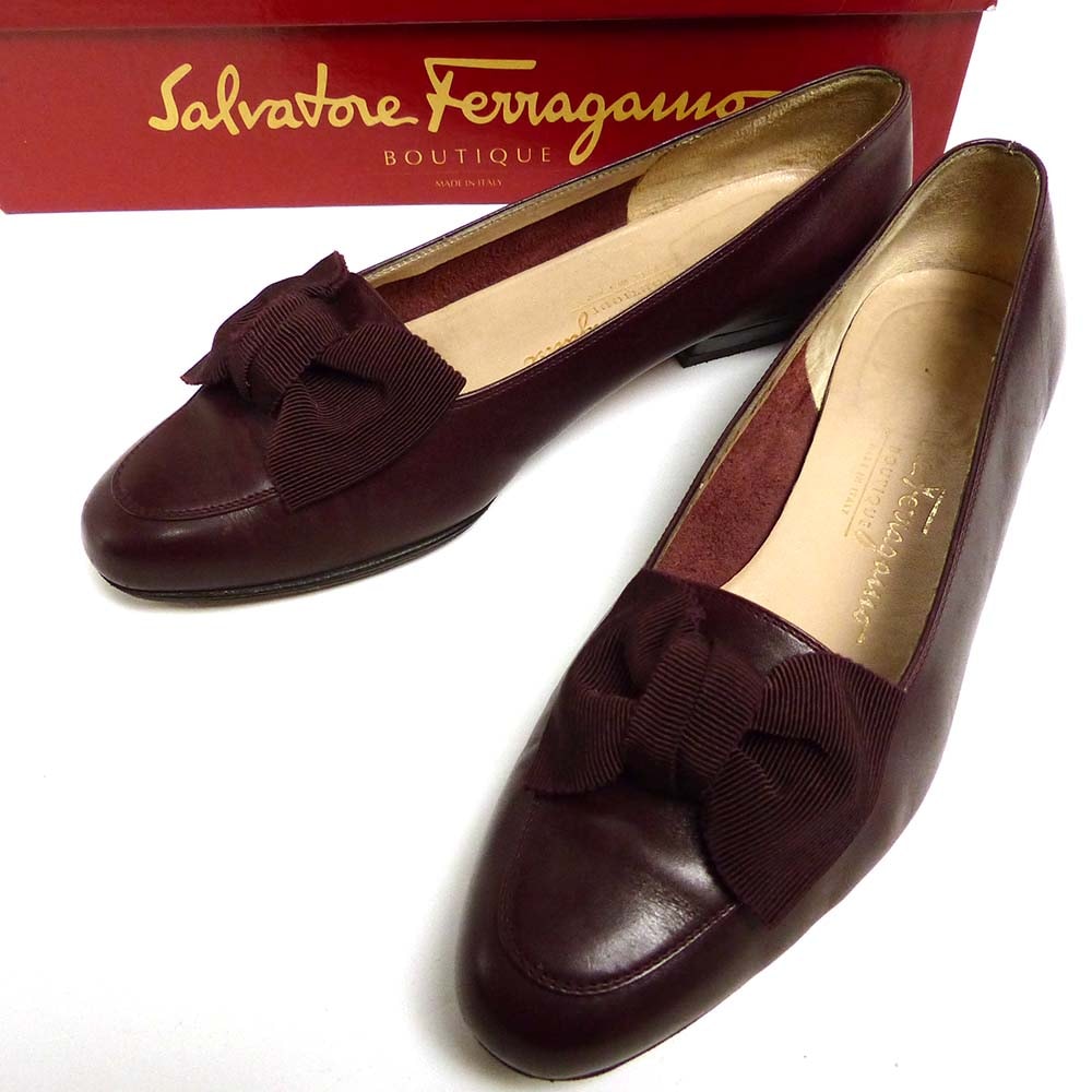 ꥢ ȡ ե饬 / Salvatore Ferragamo ܥ ե 5 1/2C(22.5-23cm)š