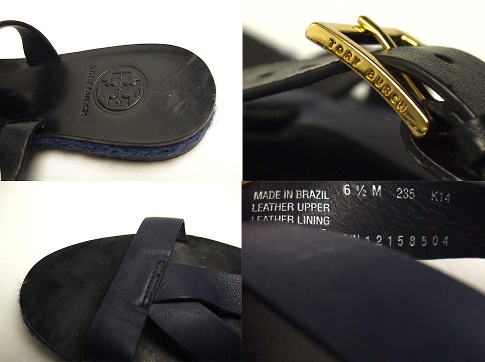 TORY BURCH / �ȥ꡼�С��� �쥶�� ���ȥ�åץ������ US6 1/2M(23.5cm����)(�������)����š�