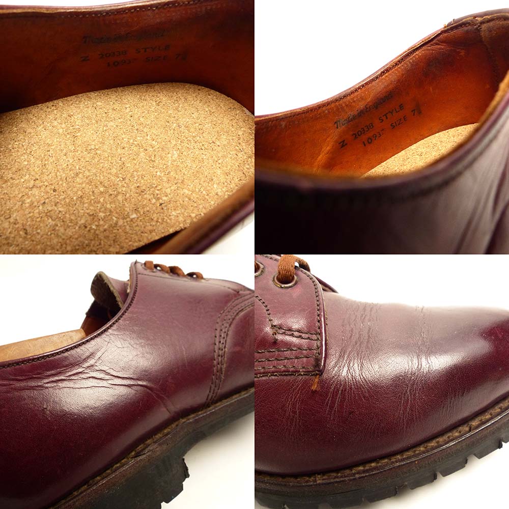 希少】英国製 HAWKINS /ホーキンス プレーントゥシューズ UK7(26cm相当