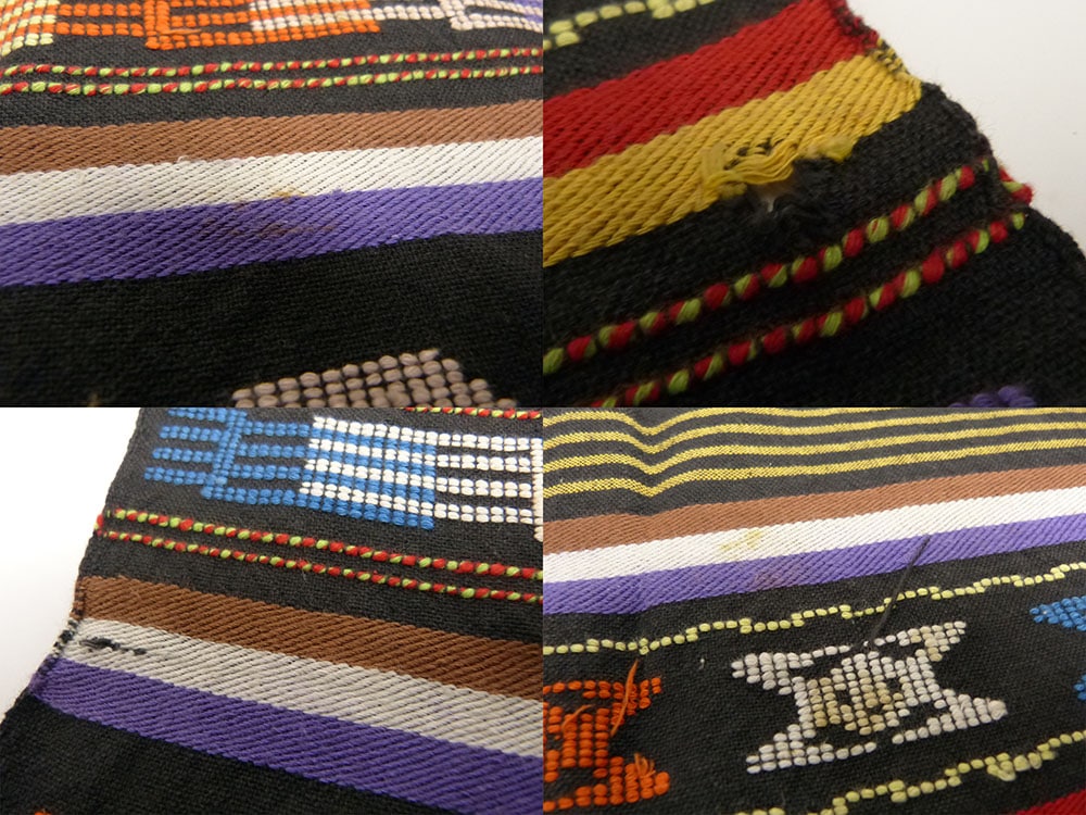 1970-80s ビンテージ グアテマラ刺繍 ラグ /テーブルクロス 