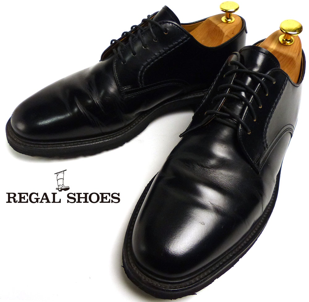 【新品未使用】REGAL プレーントゥ ☆着用感少ない極上品☆ リーガル REGAL プレーントゥダービー