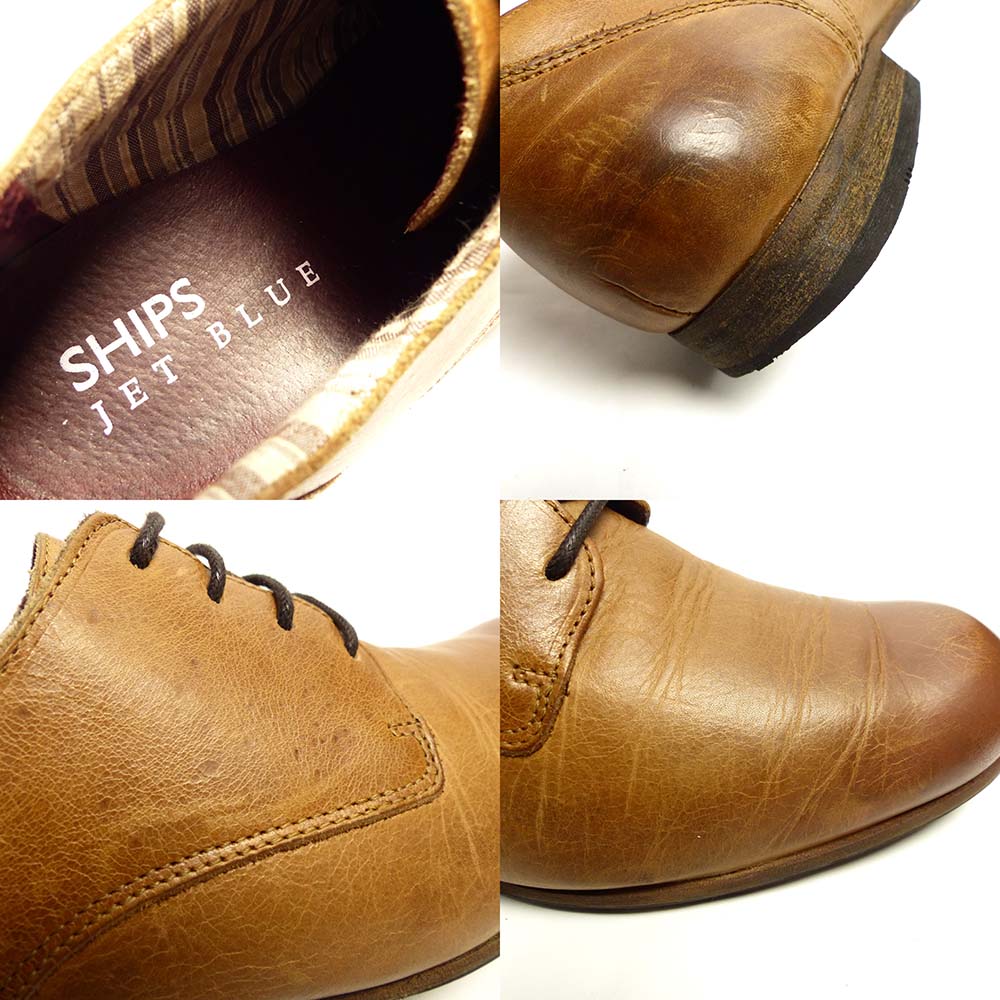 SHIPS JET BLUE / シップス プレーントゥシューズ 40(25-25.5cm相当