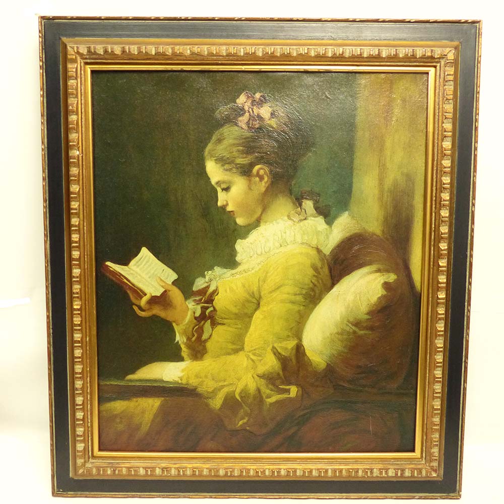 Amazon.co.jp: ジャン・オノレ・フラゴナール 読書する娘 A4
