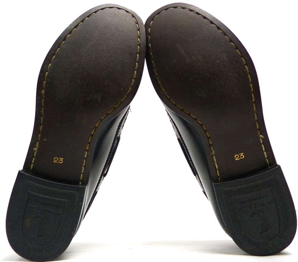 お値引きしました(^ ^)REGAL フレキシブル モカシン 黒23.5 リーガル REGAL FLEXIBLE モカシンローファー 23(23cm相当