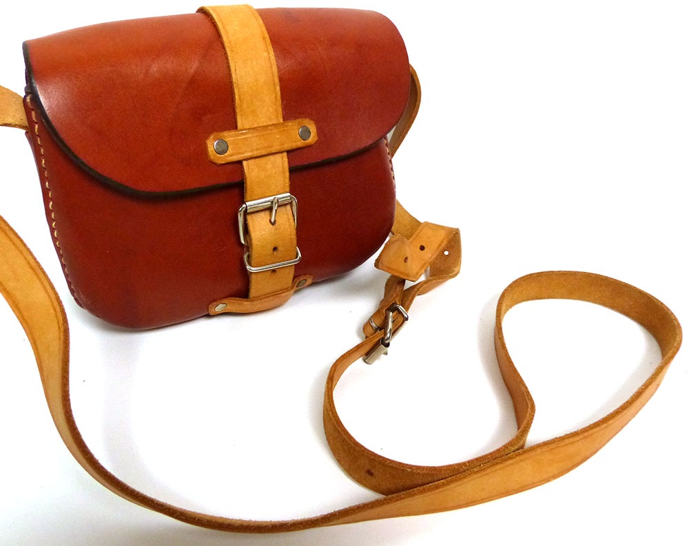 牛革×ヌメ革 / 本革レザー ショルダーバッグ【中古】｜レザーバッグ  