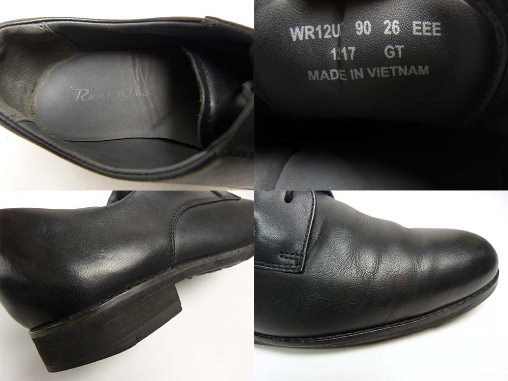 アシックス ランウォーク / Asics RUN WALK プレーントゥシューズ 26EEE(26cm相当)(メンズ)【中古】｜ドレスシューズ ...