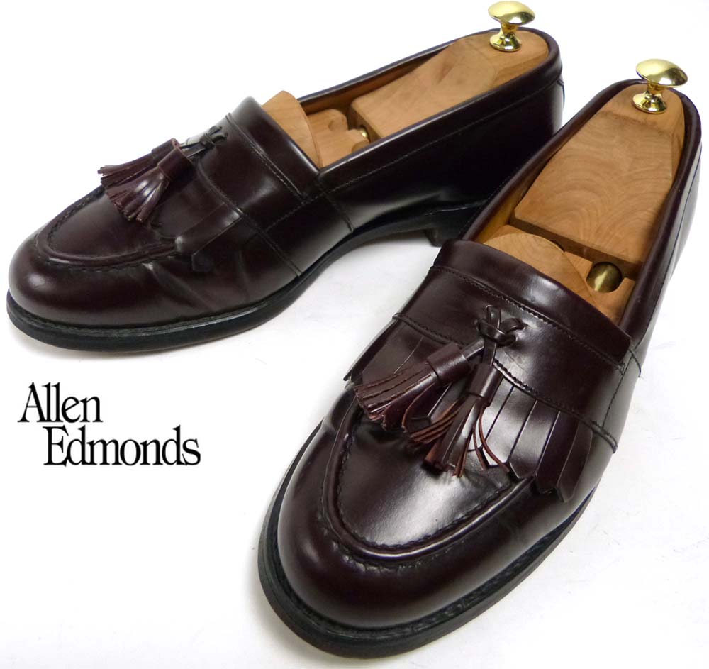 未使用品◎アレンエドモンズ Muldoon キルトローファー 茶 9.1/2D◎ Allen Edmonds - 古着 アレンエドモンズ ALLEN EDMONDS キルト