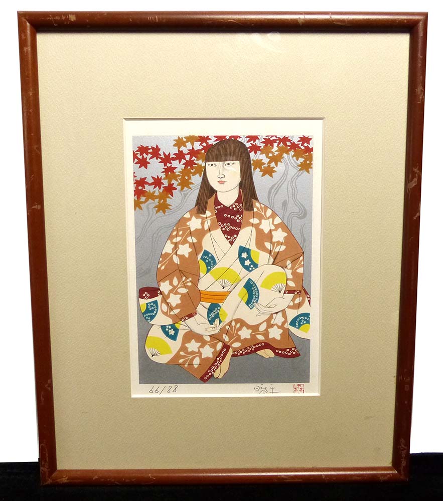 他の方発送×森田曠平【美人画】　【春夏秋冬-春】lithograph 99限定 森田曠平【美人画】 【春夏秋冬-夏】lithograph 99限定 【公式通販】
