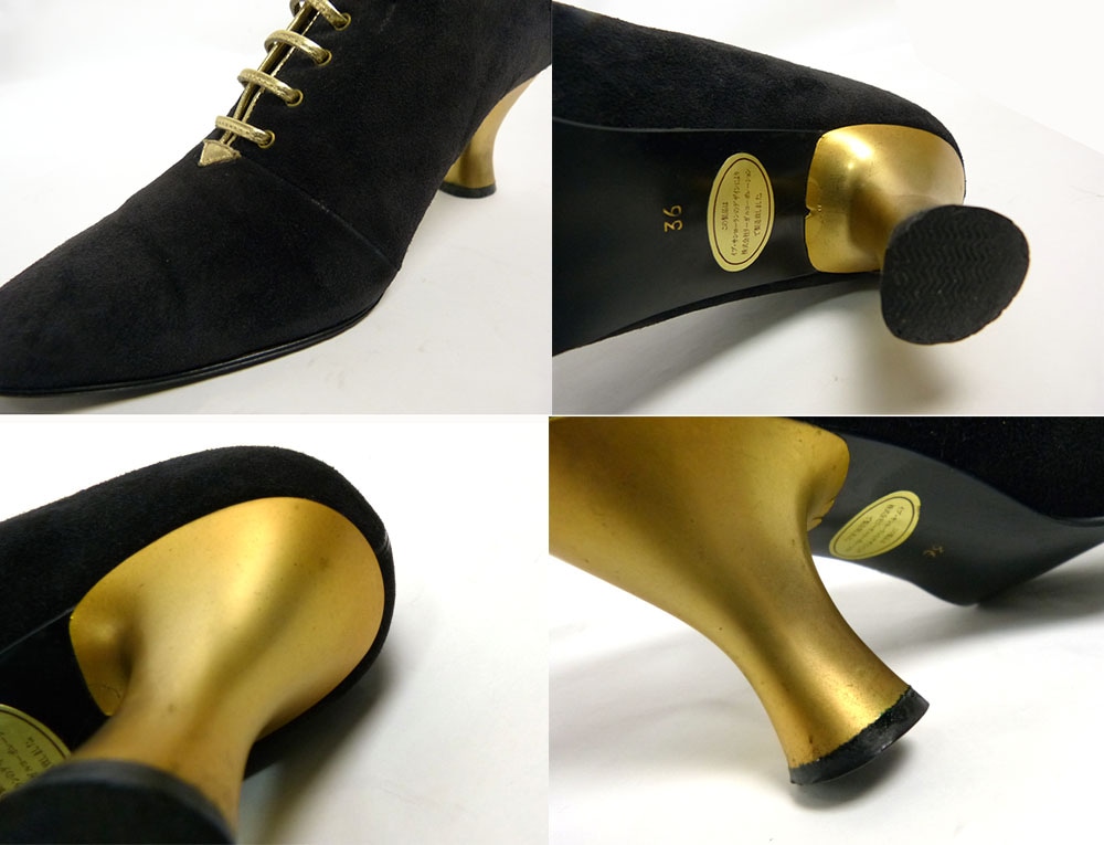 イブサンローラン ヴィンテージ 編み上げブーツ 36 【公式通販】