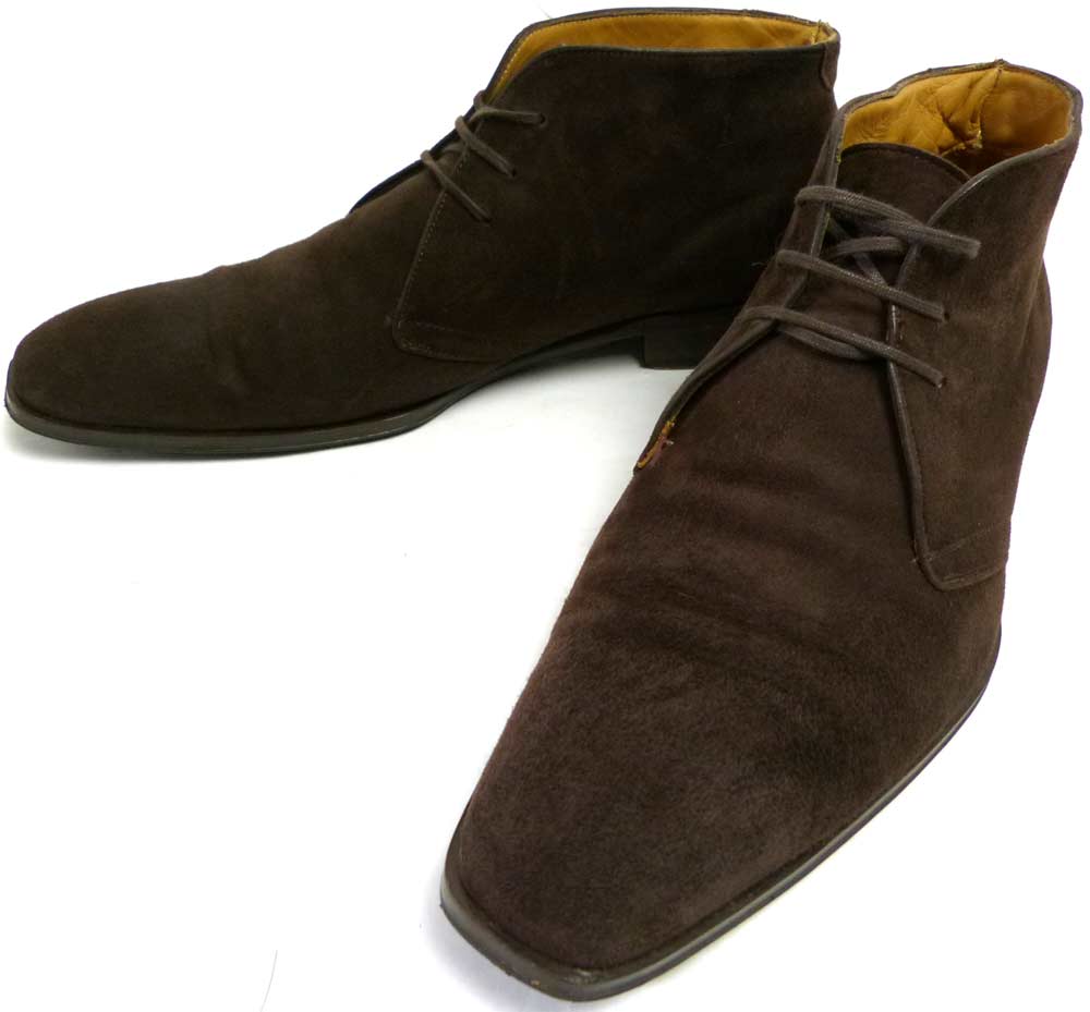 スペイン製 インテレッサ Interessa スエード チャッカブーツ 8 26 5cm相当 メンズ 中古 ブーツ ブランド中古革靴 ビンテージ雑貨の通販ならawesome アウソム