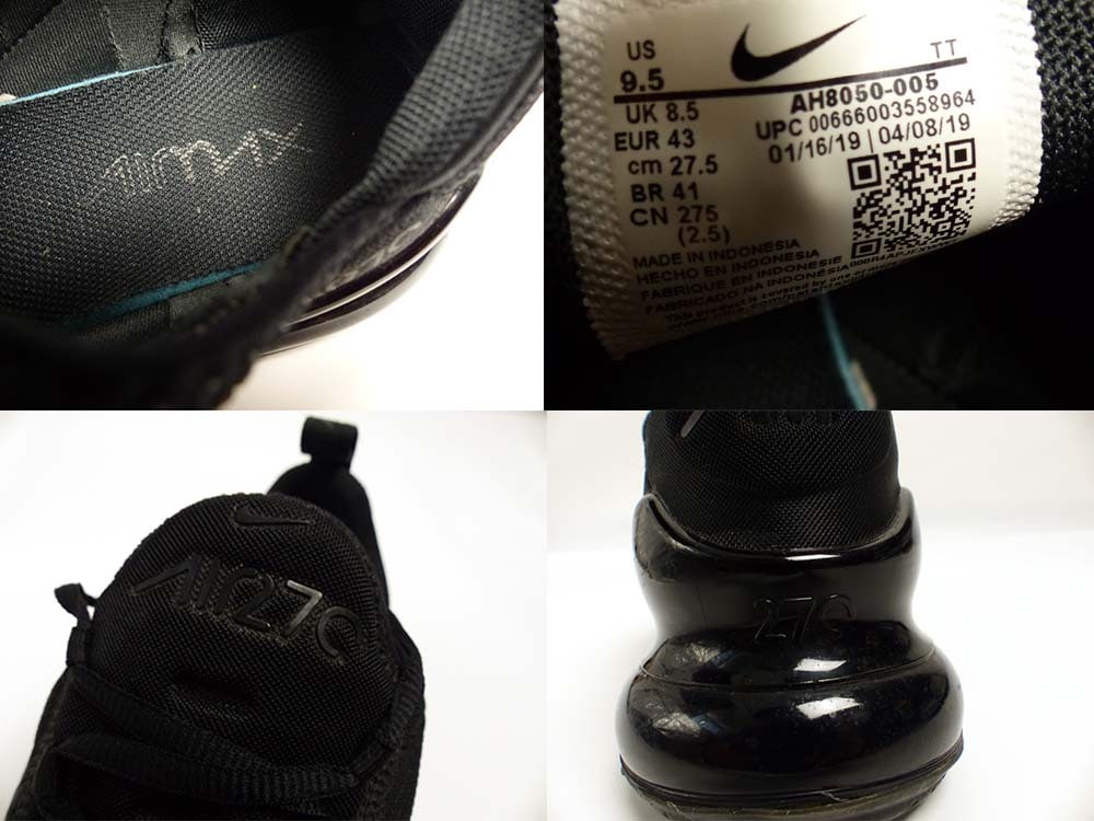NIKE / �ʥ��� / AIR MAX 270 / �����ޥå��� AH8050-005 ���ˡ����� US9.5(27.5cm����)(���)����š�