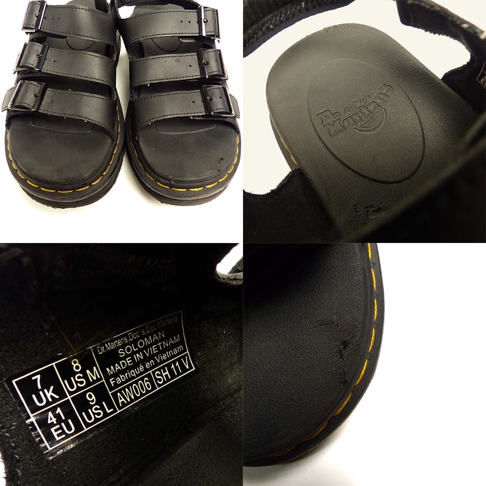 Dr．Martens　PERSON サンダル AW006 Dr.Martens(ドクターマーチン) / サンダル/UK4/BLK/AW006 SK12U