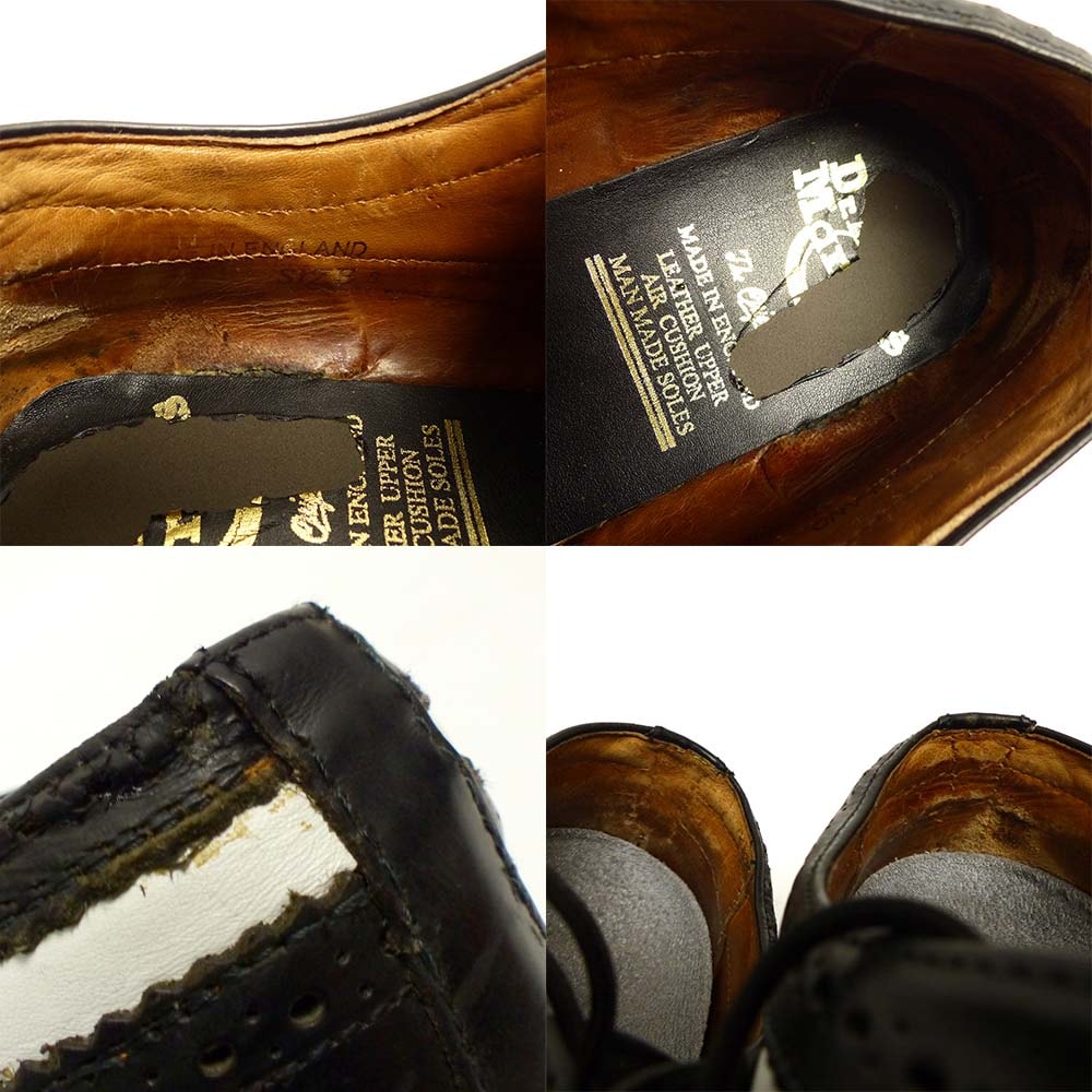 Dr.Martens UK8 27cm Anthony ウィングチップ Dr.Martens】 バイカラーウィングチップレザーブーツ | albino
