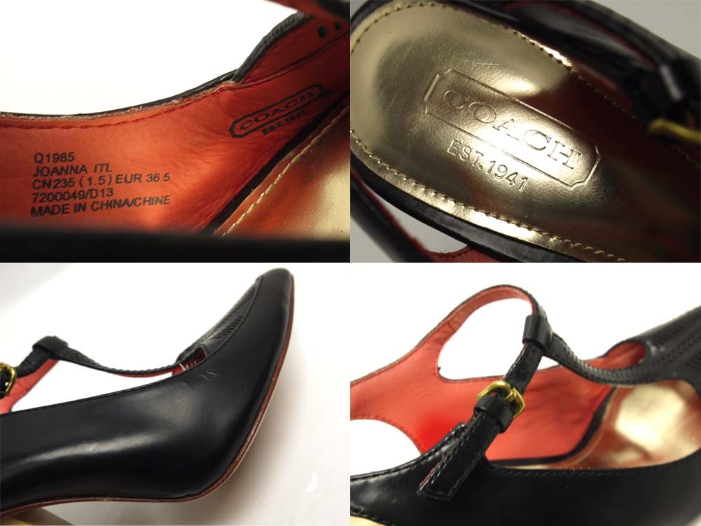 COACH / �������쥶�� ���ȥ�åץ������ / �ݥ���ƥåɥȥ� �ҡ��륵����� 36.5(23.5cm����)(�������)����š�