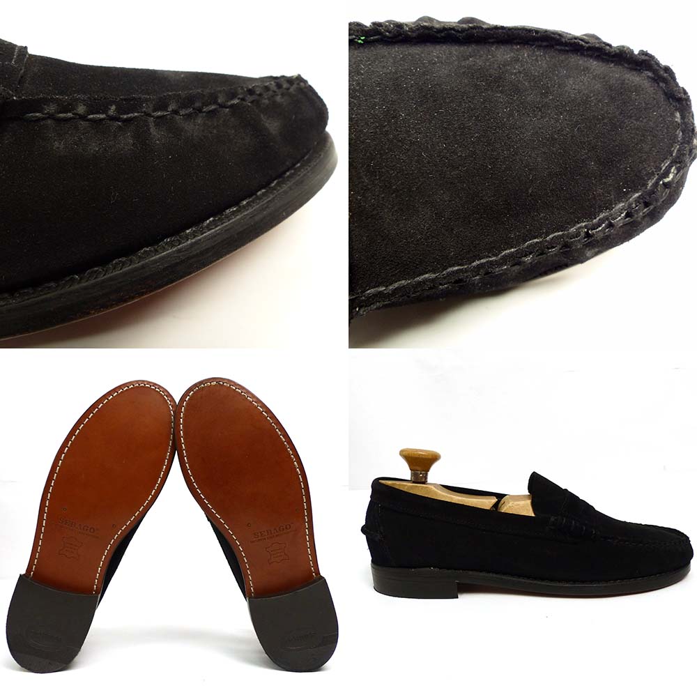 未使用】SEBAGO / セバゴ スエード コイン(ペニー)ローファーUS11E
