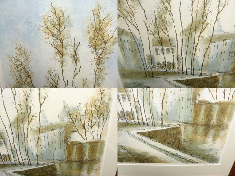 スタインレン STEINLEN 「不立の城」リトグラフ (スタンラン)/ サイン