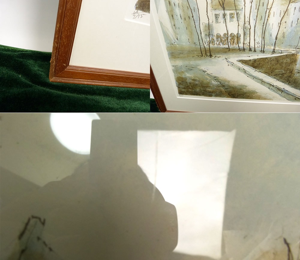 スタインレン STEINLEN 「不立の城」リトグラフ (スタンラン)/ サイン