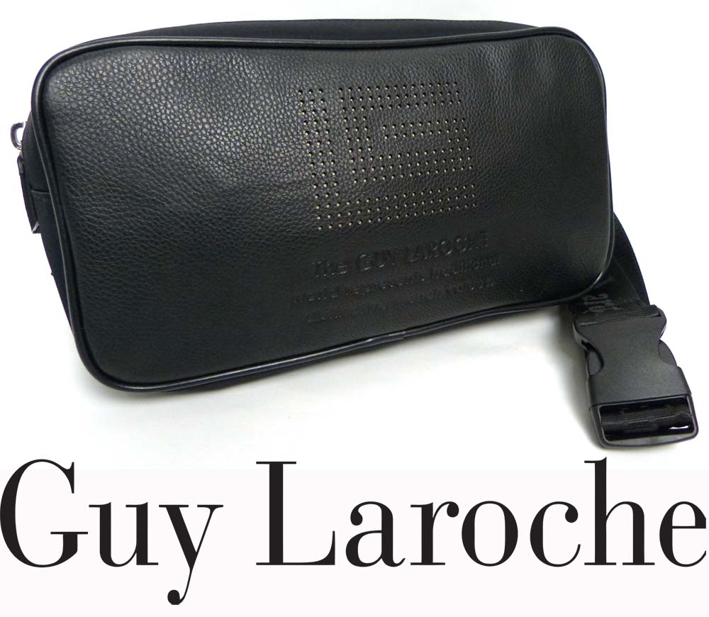 ギ ラロッシュ / Guy Laroche ナイロン/レザー ウエストバッグ 
