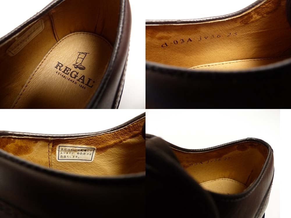 REGAL / リーガル jv56 Uチップシューズ 25(25cm相当)(メンズ