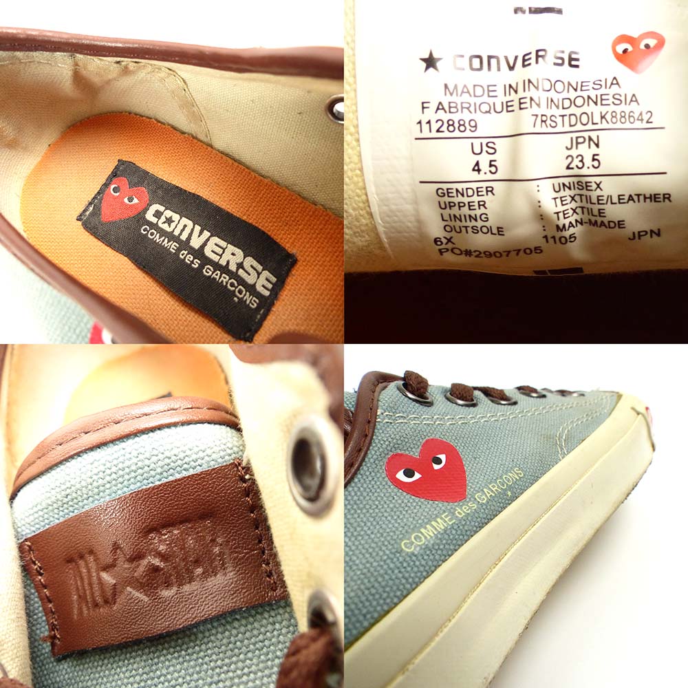 COMME des GARCONS �� Converse / �ץ쥤 ���� �� ����륽��ߥ���С��� ���ˡ�������US4.5(23.5cm����)(��ǥ�����)����š�