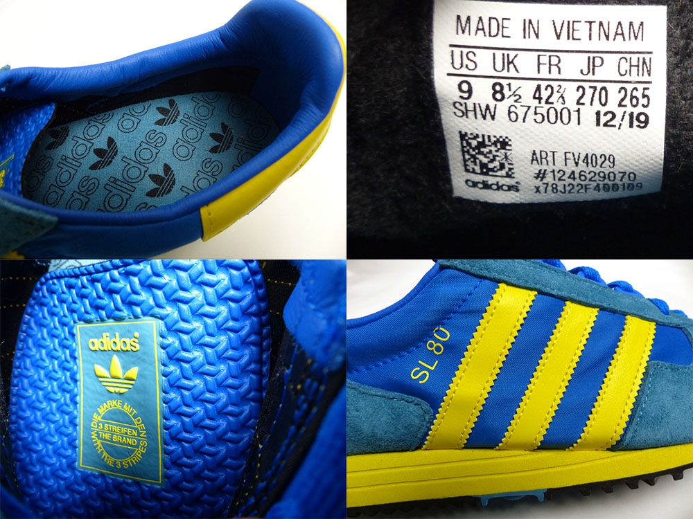 新品 未使用 adidas アディダス ルーマニア製 80年代 ヴィンテージ 80sヴィンテージadidasユーゴスラビア製マラソントレーナー青28