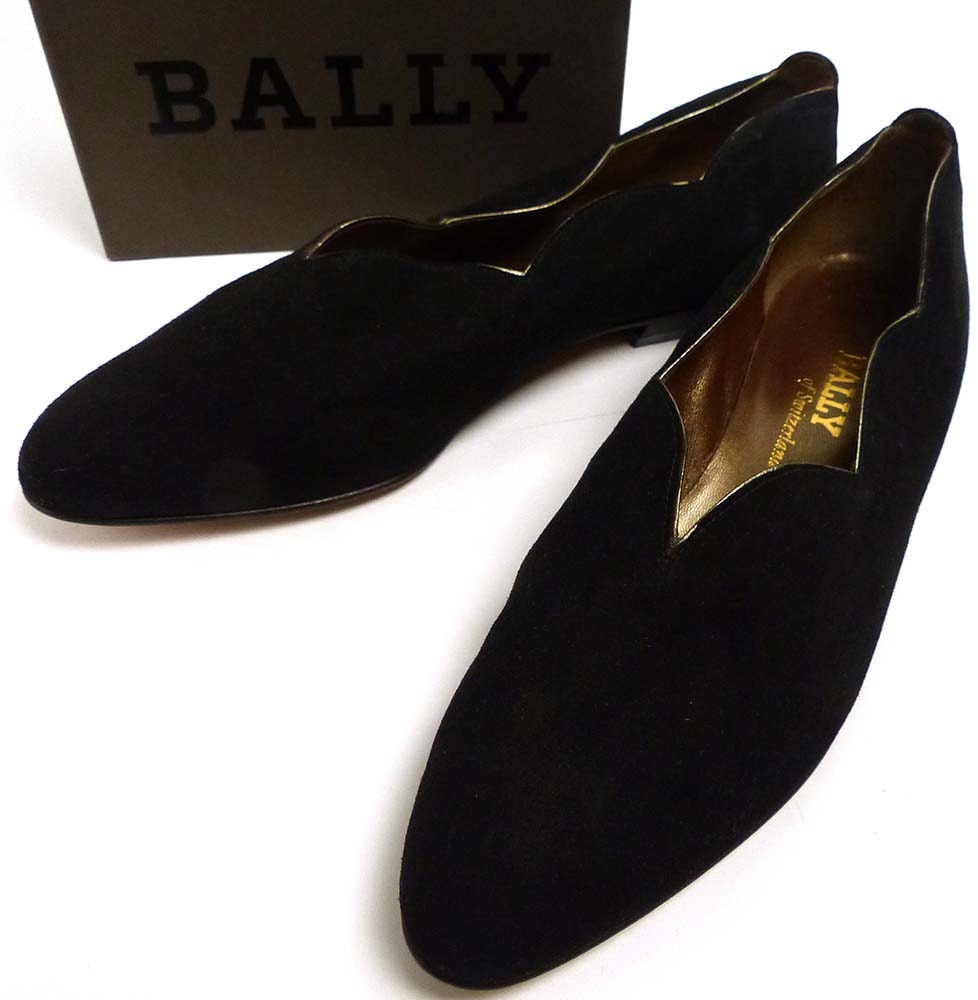 未使用・訳あり】スイス製 BALLY / バリー スエード パンプスシューズ 