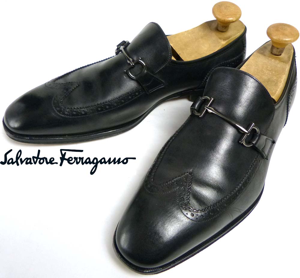 イタリア製 フェラガモ Salvatore Ferragamo ガンチーニ ビット 