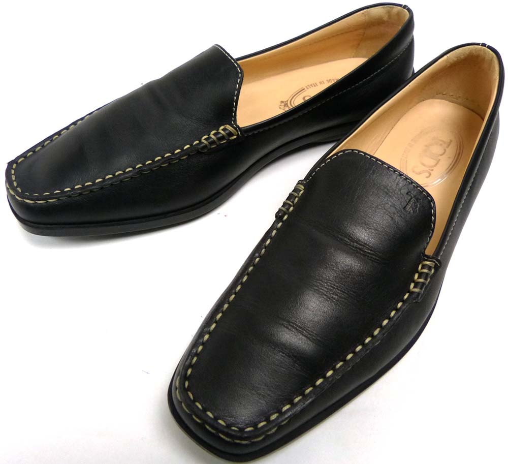 新品未使用トッズローファー黒ドライビングシューズ23cm36