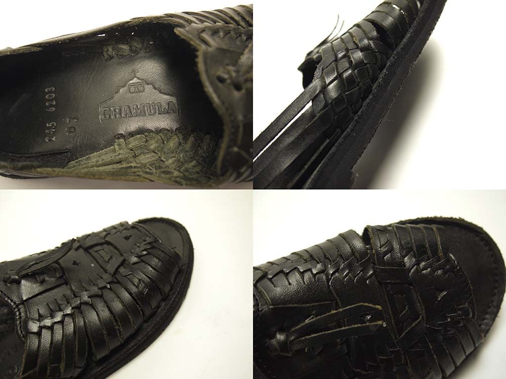 CHAMULA /チャムラ レザー 編み込みサンダル US7(23-23.5cm相当