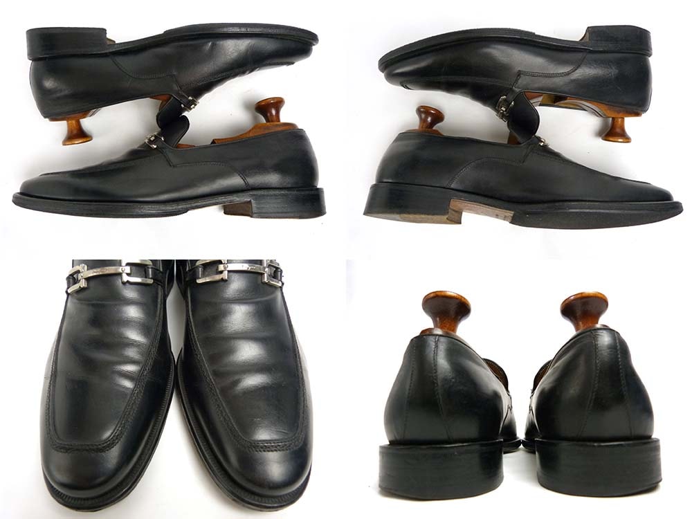 美品 箱付き フェラガモ PALIO ビットローファー 黒 26.5㎝相当 美品 箱付き フェラガモ PALIO ビットローファー 黒 26.5㎝相当