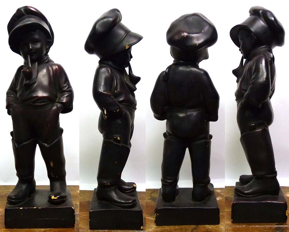 マドロス少年 / 陶器 / 石膏像 /オブジェ / インテリア【中古