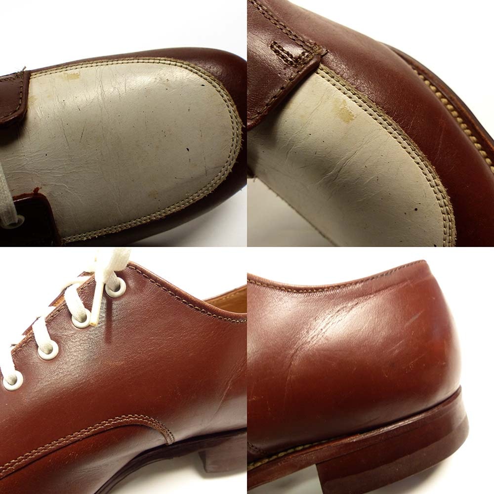 50s vintage スペクテイターシューズ　USA製　美品　27.5相当 希少 60s-70s USA製 実物 米軍 US NAVY サービスシューズ 黒 7.5