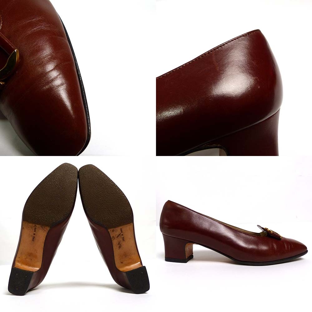 �����ꥢ�� ��������ȡ��� �ե��饬�� / Salvatore Ferragamo �ѥ�ץ� /  �����ե��� ��5 D(22.5cm����)����š�