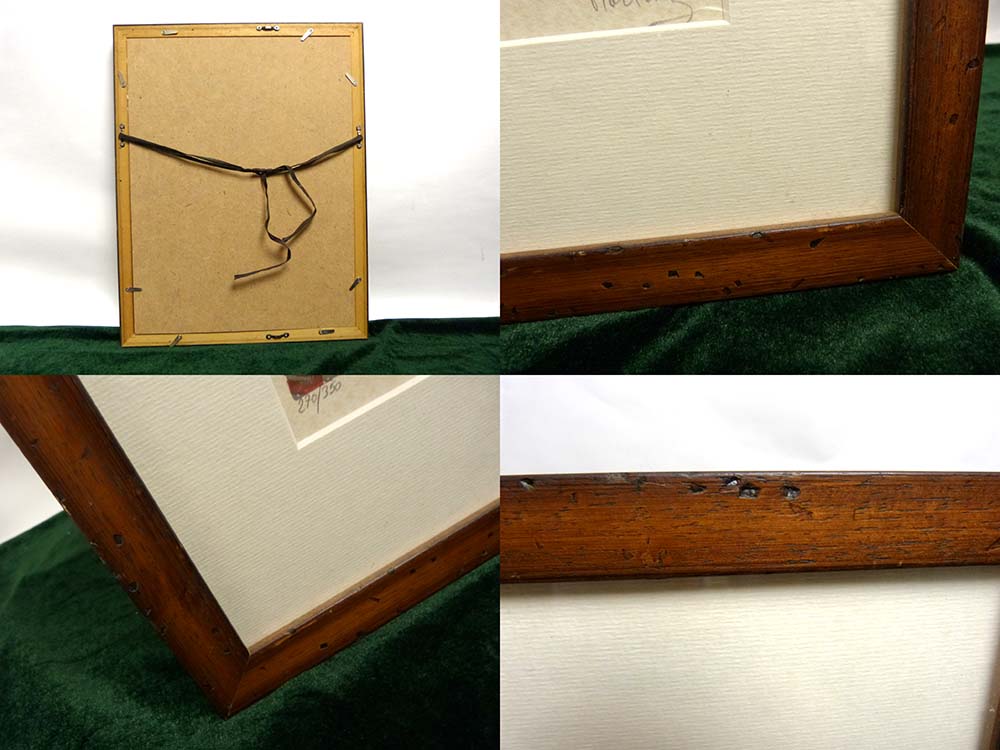 絵画　レトロ　アンティーク　詳細不明　20会員　アンソール　リトグラフ 絵画レトロアンティーク詳細不明20会員アンソールリトグラフ