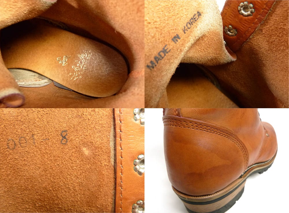 ヴィンテージ SHIKA 編み上げワークブーツ 8(25.5cm相当)(メンズ