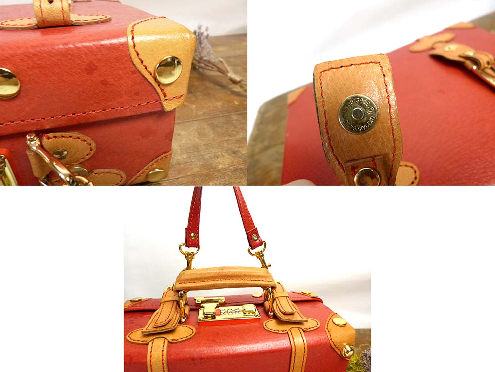 赤いトランク型アンティーク雑貨　中型　小物入れ 赤いトランク型アンティーク雑貨 中型 小物入れ