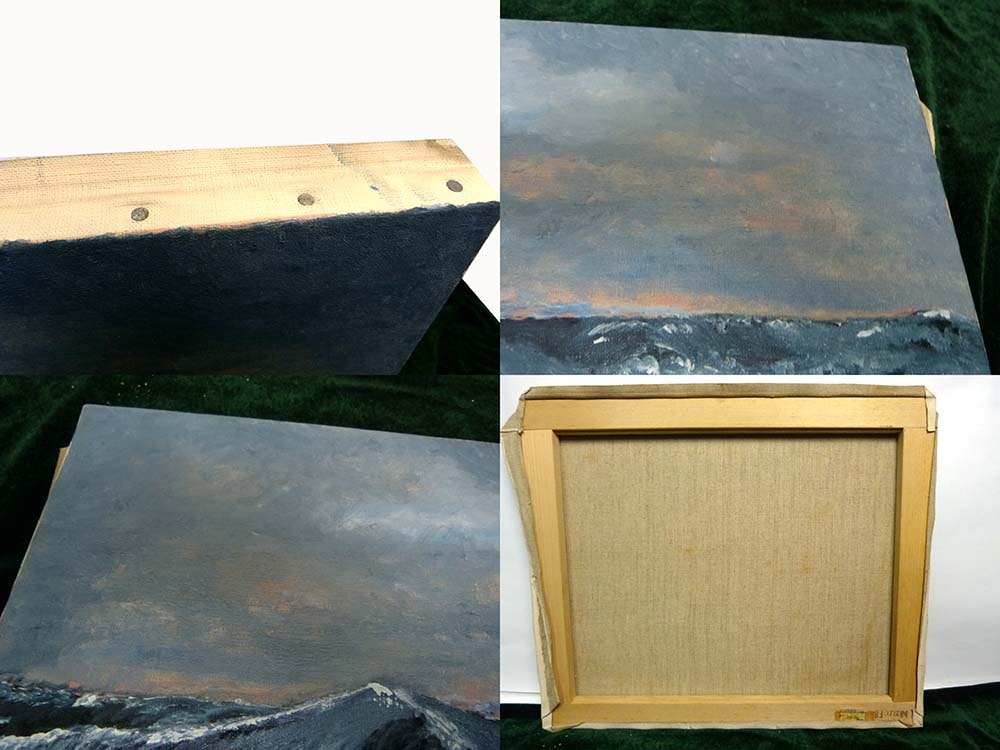 油彩画    8号  「アンティチョーク」 真作】絵画 黒沢久 油彩8号 サン・セバスチャン（スペイン） V37