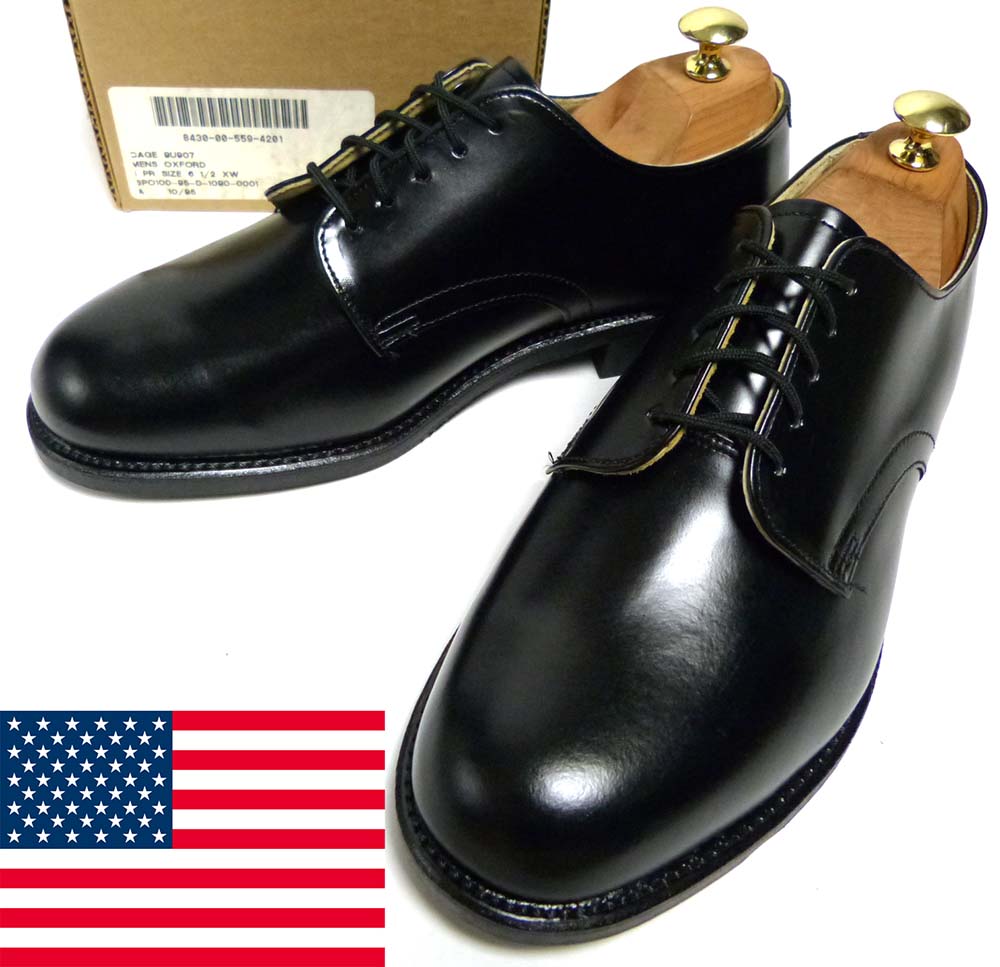 90s wolverine usnavyサービスシューズ　8R 新品・未使用】90s WOLVERINE U.S.NAVY オックスフォード / サービス