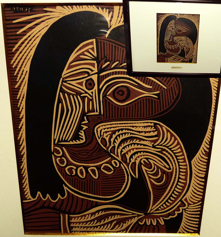 パブロ・ピカソ / picasso リトグラフ / リノカット版画【中古】【送料