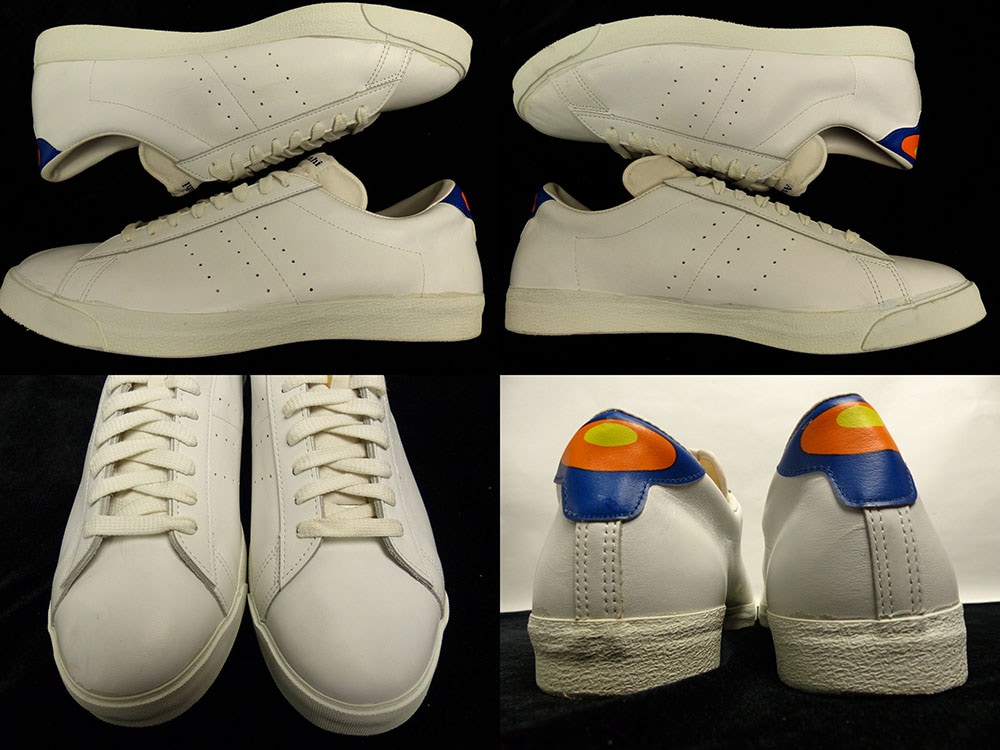 80s 新品 ヤマハ×アサヒ レザースニーカー 28.5 ヴィンテージ　デカ履き 未使用】1980年代 YAMAHA×Asahi / ヤマハ×アサヒ レザースニーカー 14