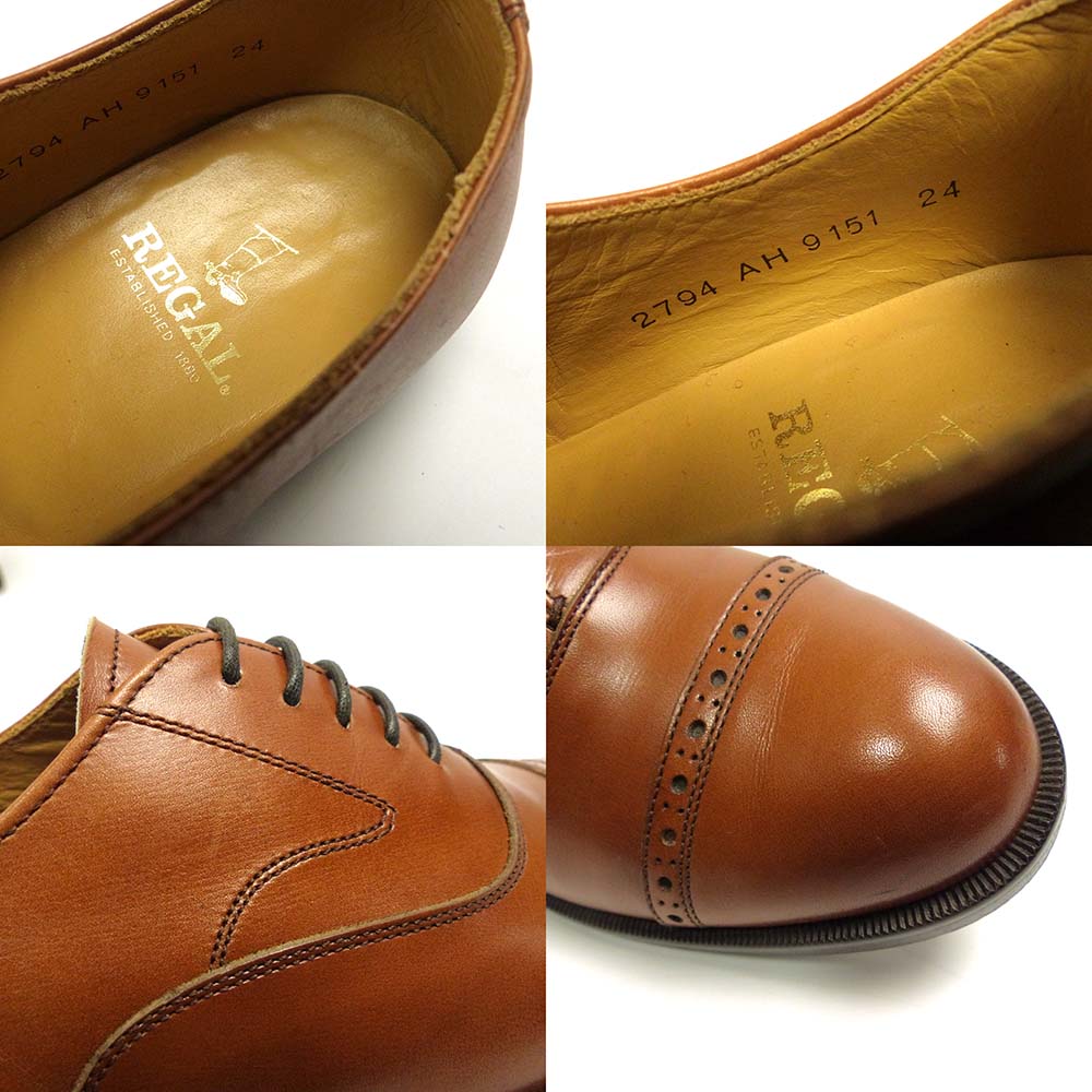 リーガル / REGAL 2794 パンチドキャップトゥ シューズ / ストレート