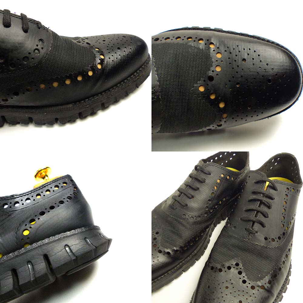 【新品未使用】コールハーン ゼロラウンド ウィングチップ ローファー 黒23.0 ワーナー グランド ペニー ローファー mens. 0.0 | COLE_HAAN